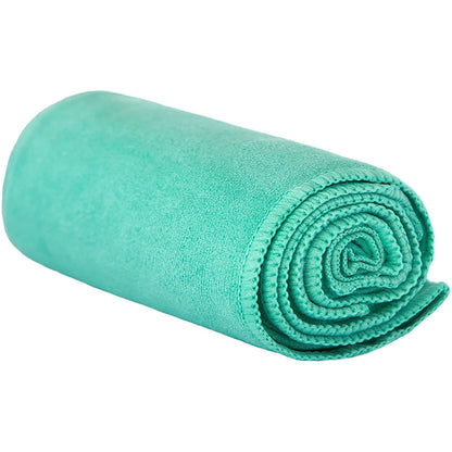 Gosweat Teal Hot Yoga Towel - Ultra-Absorbent 100% Microfiber Suede for Bikram Yoga