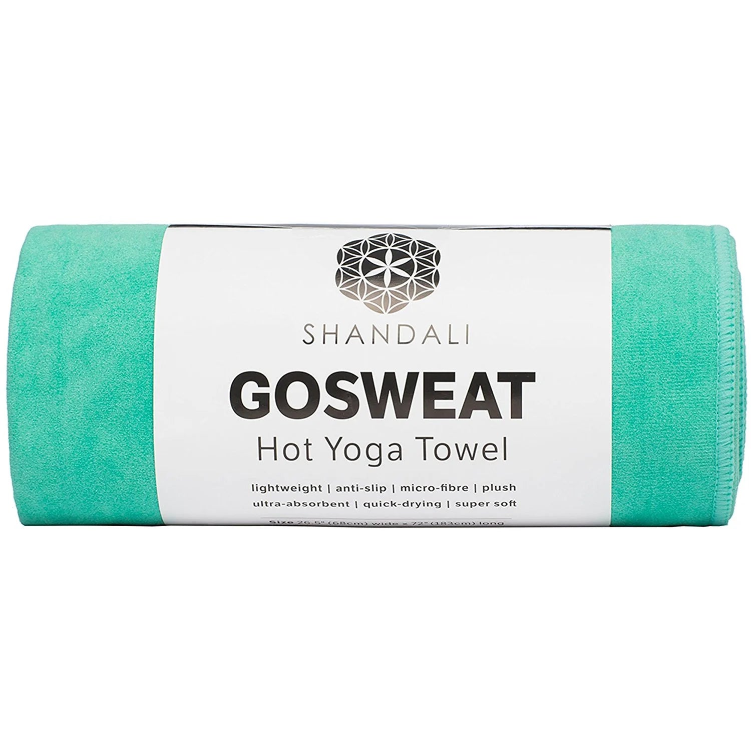 Gosweat Teal Hot Yoga Towel - Ultra-Absorbent 100% Microfiber Suede for Bikram Yoga