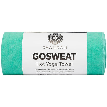 Gosweat Teal Hot Yoga Towel - Ultra-Absorbent 100% Microfiber Suede for Bikram Yoga
